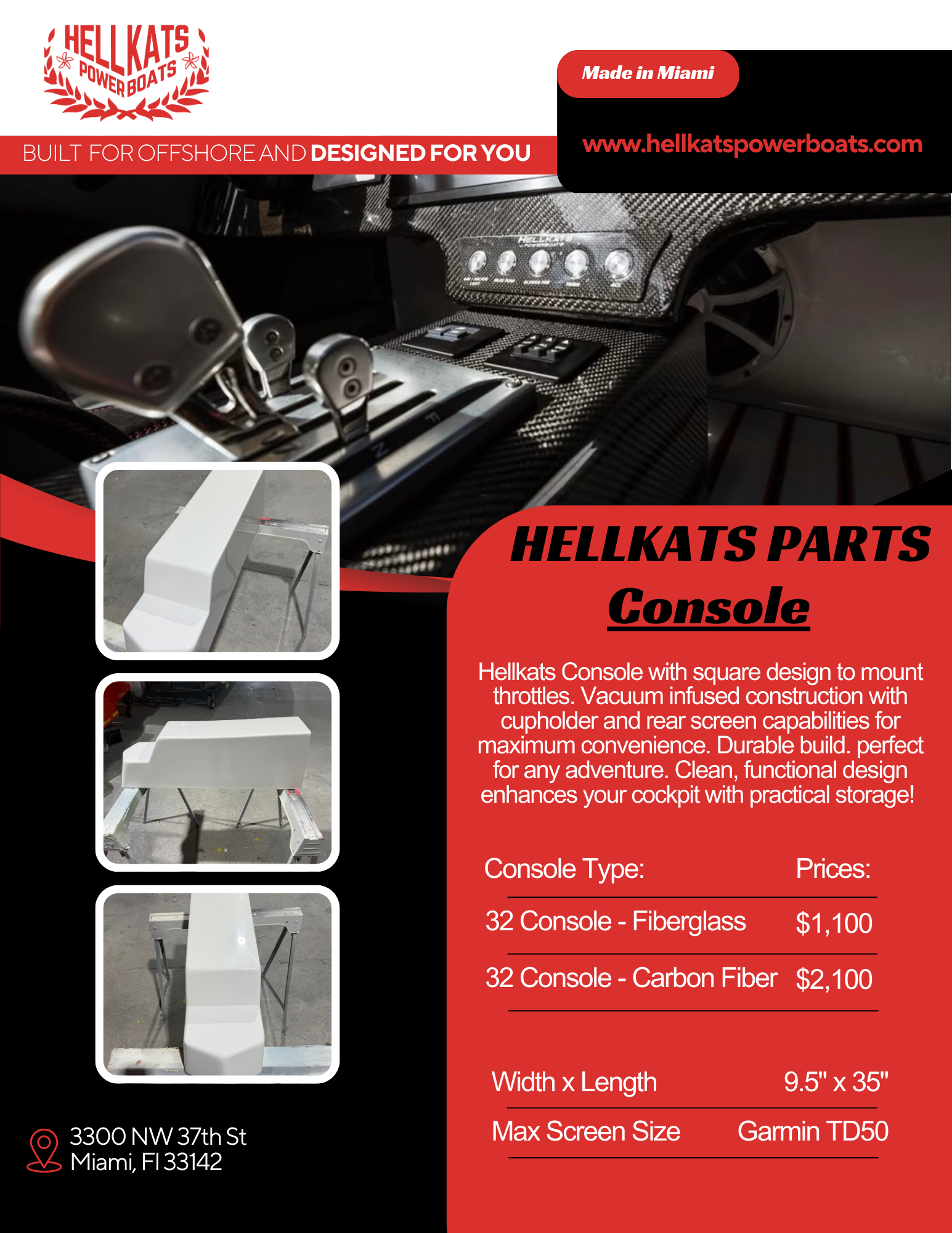 32 Console - Fiberglass