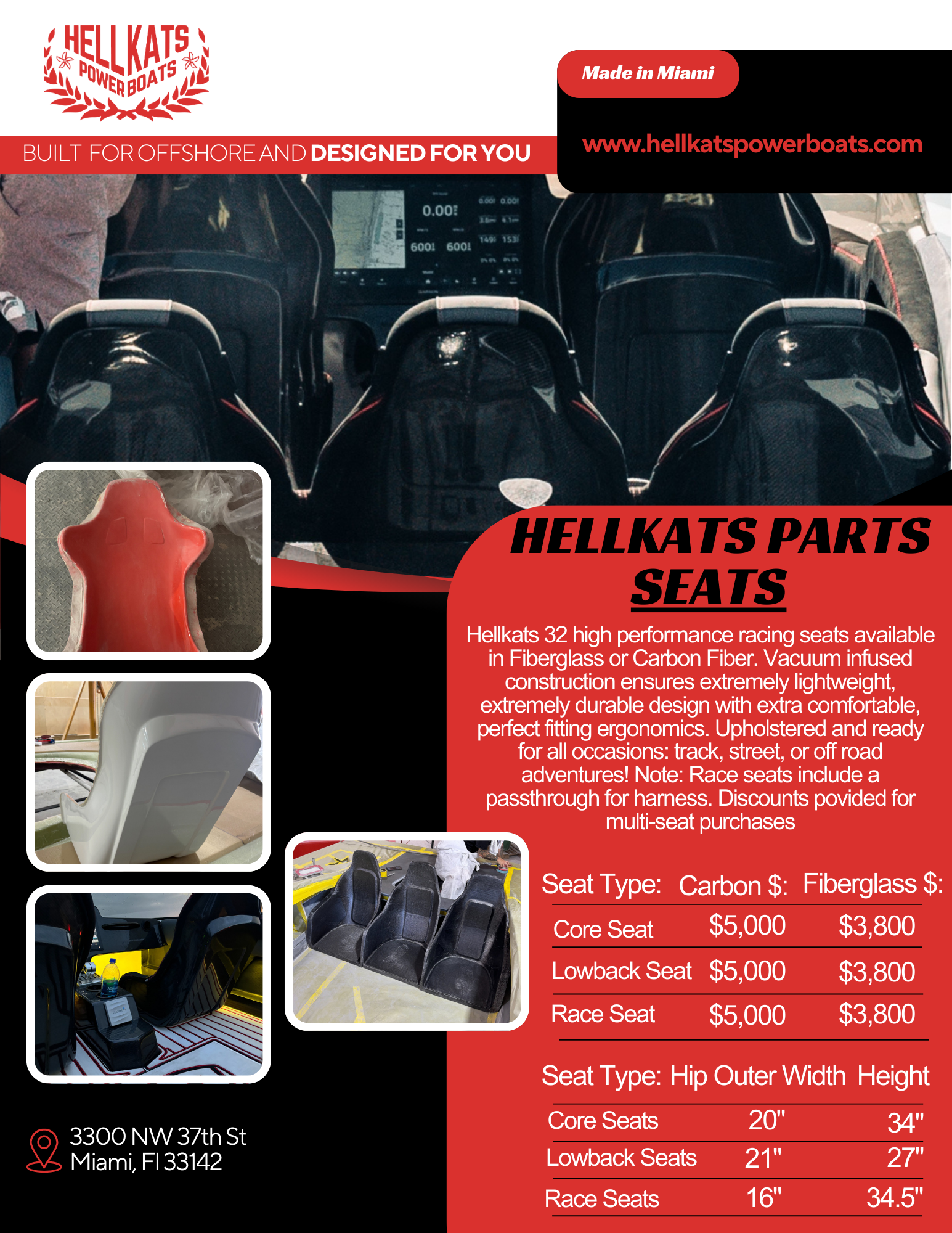 Seats - Fiberglass